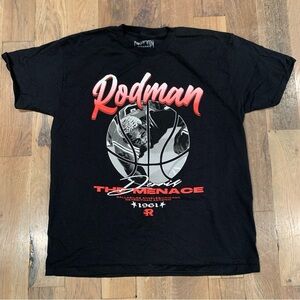 Rodman Apparel Rebound Ready Black T-Shirt Size X-Large